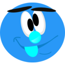 download Smile Clown 2 clipart image with 180 hue color
