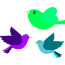 download Passarinhos Birds clipart image with 90 hue color