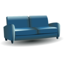 download Sofa clipart image with 180 hue color