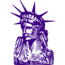 download Statue Of Liberty Detail clipart image with 90 hue color