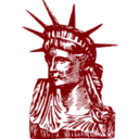 download Statue Of Liberty Detail clipart image with 180 hue color