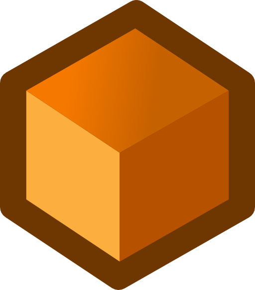 Icon Cube Orange