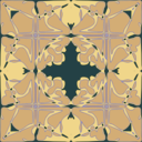 download Art Nouveau Tile Pattern clipart image with 45 hue color