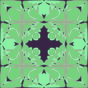 download Art Nouveau Tile Pattern clipart image with 135 hue color