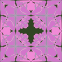 download Art Nouveau Tile Pattern clipart image with 315 hue color