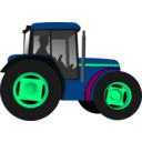 download Little Green Tractor clipart image with 90 hue color