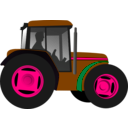 download Little Green Tractor clipart image with 270 hue color