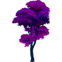 download Colorized Tree clipart image with 180 hue color