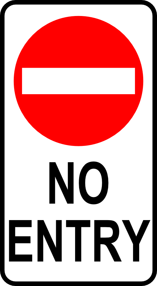 Sign No Entry