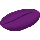 download Coffee Bean clipart image with 270 hue color