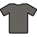 download Grey T Shirt clipart image with 135 hue color