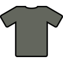 download Grey T Shirt clipart image with 180 hue color