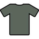 download Grey T Shirt clipart image with 225 hue color