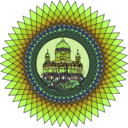 download Mandala Building In Color clipart image with 45 hue color