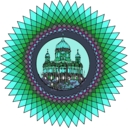 download Mandala Building In Color clipart image with 135 hue color