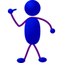 download Stickman 12 clipart image with 45 hue color