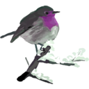 download Robin clipart image with 270 hue color