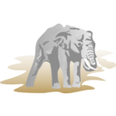 download Elephant 01 clipart image with 270 hue color