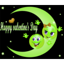 download Happy Valentine Smiley Emoticon clipart image with 45 hue color