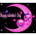 download Happy Valentine Smiley Emoticon clipart image with 270 hue color