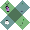 download Golf Decoration clipart image with 90 hue color