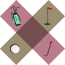 download Golf Decoration clipart image with 315 hue color