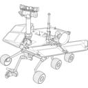 download Mars Exploration Rover clipart image with 270 hue color