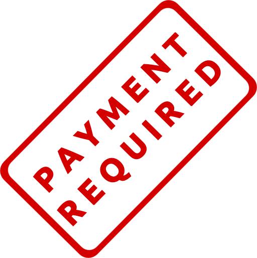 Payment Required Business Stamp 1