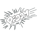 download Pfoom Outlined clipart image with 180 hue color