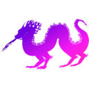 download Dragon clipart image with 270 hue color