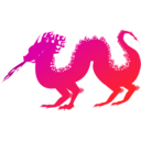 download Dragon clipart image with 315 hue color