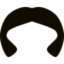 download Black Wig 2 clipart image with 45 hue color