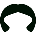 download Black Wig 2 clipart image with 135 hue color
