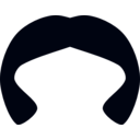 download Black Wig 2 clipart image with 225 hue color