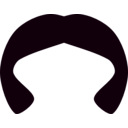 download Black Wig 2 clipart image with 315 hue color