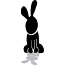 download Rabbit Icon clipart image with 45 hue color