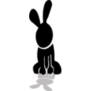 download Rabbit Icon clipart image with 135 hue color