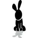 download Rabbit Icon clipart image with 270 hue color