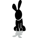 download Rabbit Icon clipart image with 315 hue color