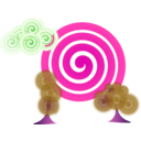 download Paisaje clipart image with 270 hue color
