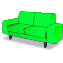 download Sofa Tandem clipart image with 90 hue color