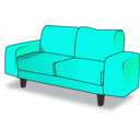 download Sofa Tandem clipart image with 135 hue color
