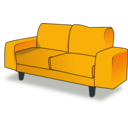 download Sofa Tandem clipart image with 0 hue color