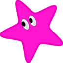 download Star clipart image with 270 hue color