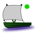 download Pinisi Boat clipart image with 90 hue color