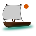 download Pinisi Boat clipart image with 0 hue color