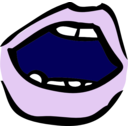 download Open Mouth clipart image with 270 hue color