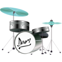 download Drum Kit clipart image with 135 hue color