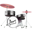 download Drum Kit clipart image with 315 hue color