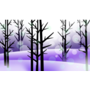 download Simple Snowscape clipart image with 90 hue color
